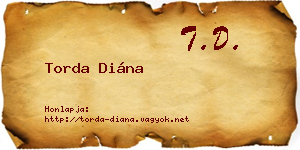 Torda Diána névjegykártya